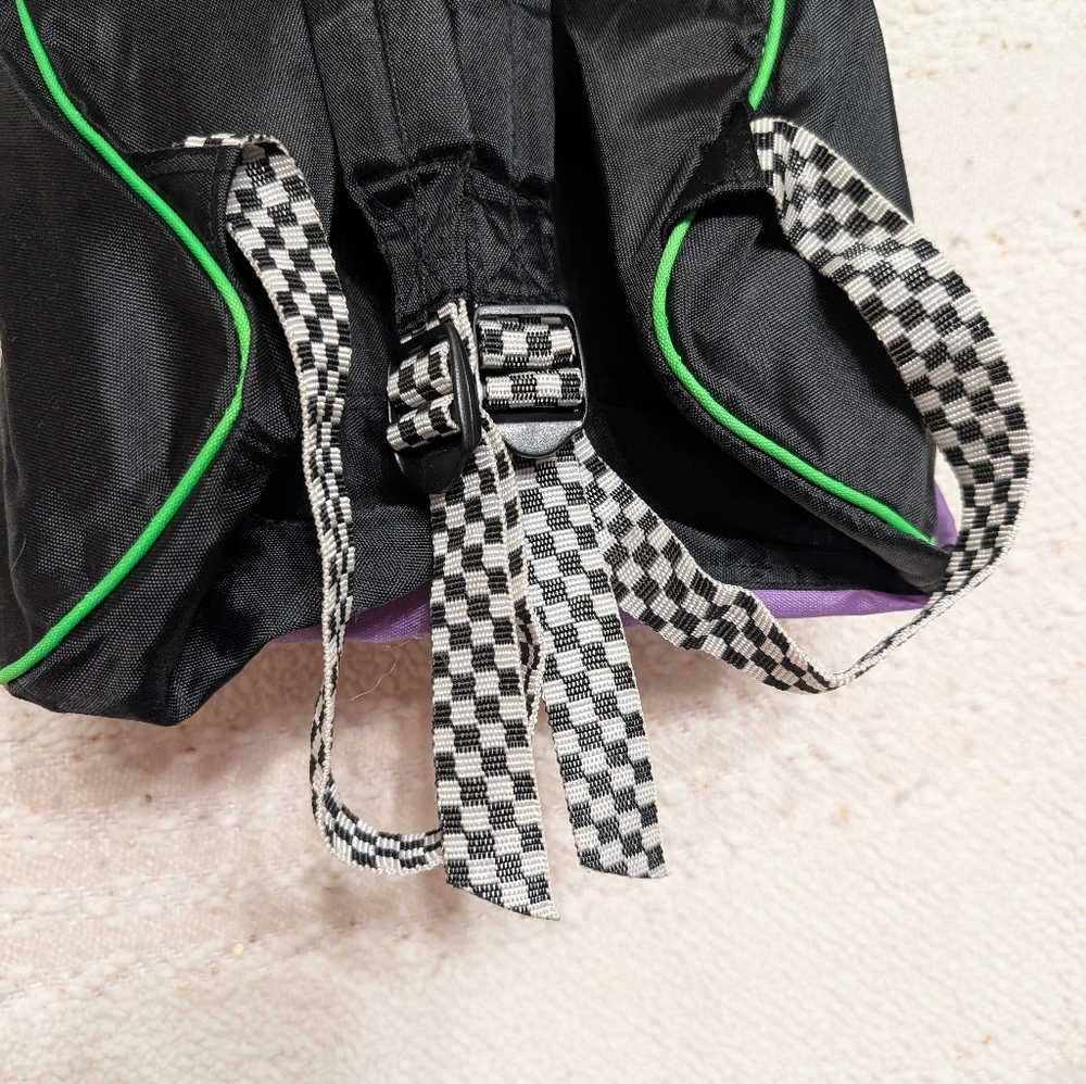 Disney The Nightmare Before Christmas Backpack Lock Shock Barrel Checkered - Picture 10 of 12